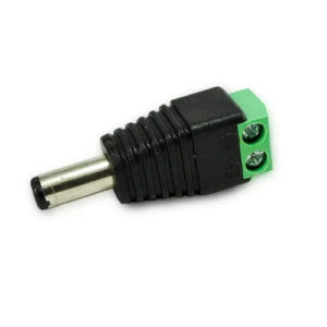 Bornera Conector DC Macho para Cámaras de Seguridad